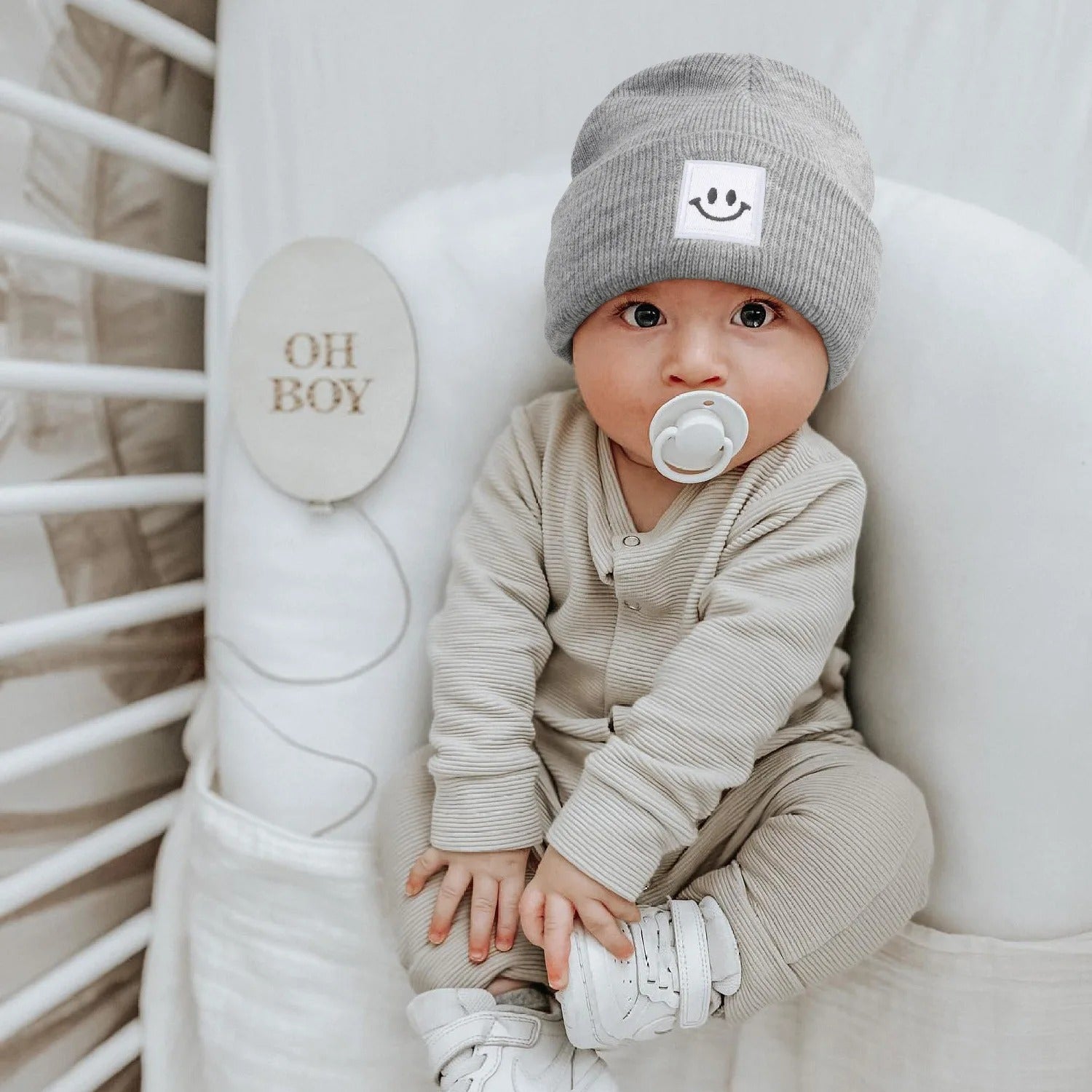 Kids Autumn Winter Hats for Newborn Crochet Beanie Toddler Boy